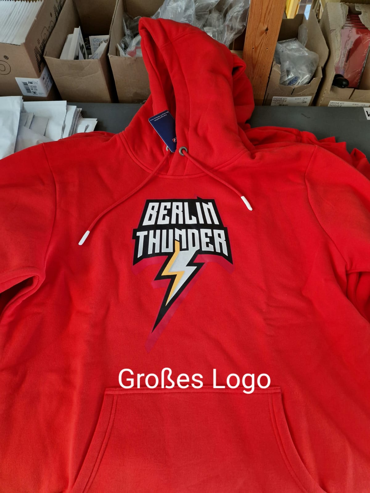 Hoodie - Red - Großes Logo