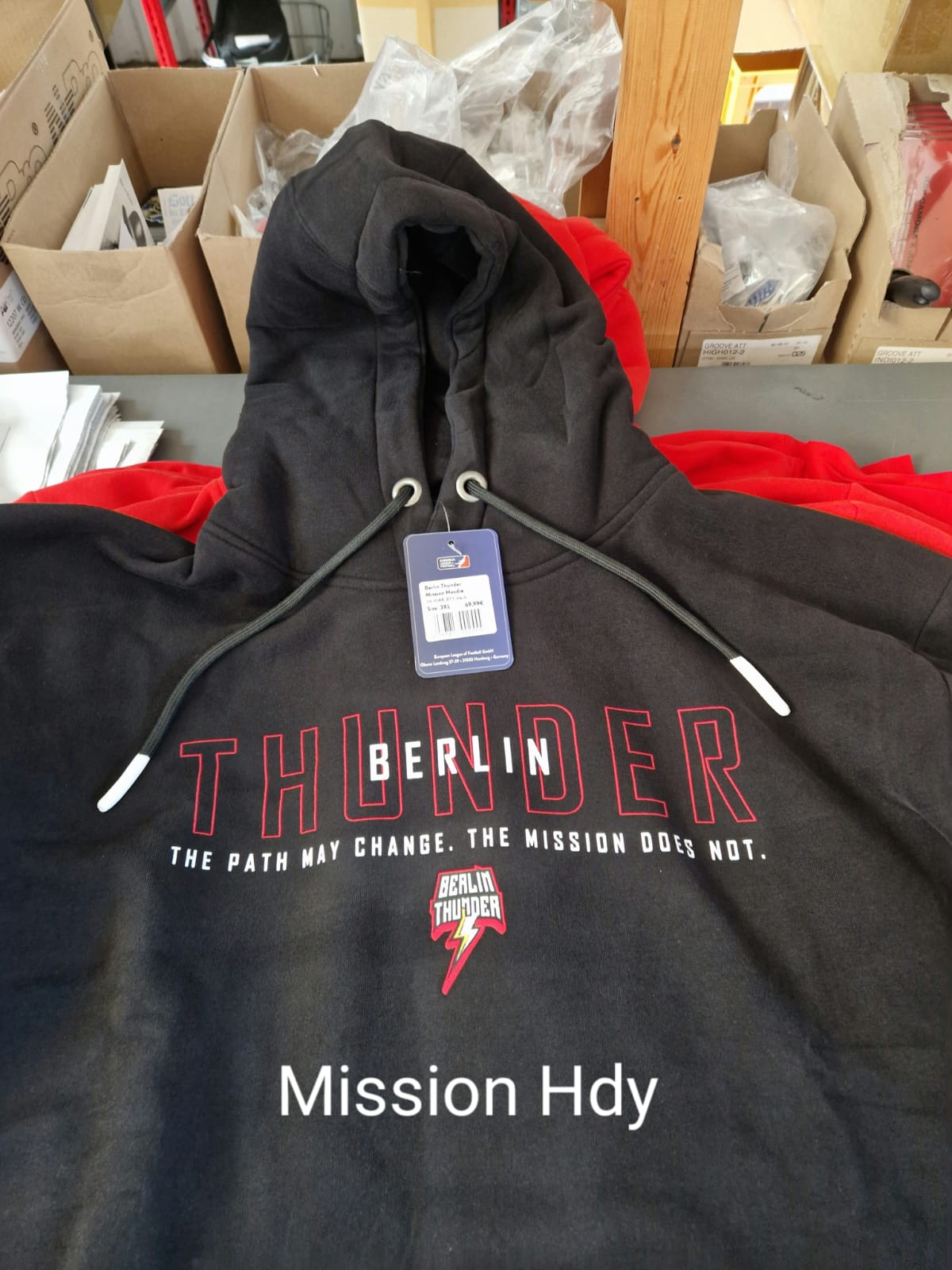 Hoodie - Black - Thunder Logo