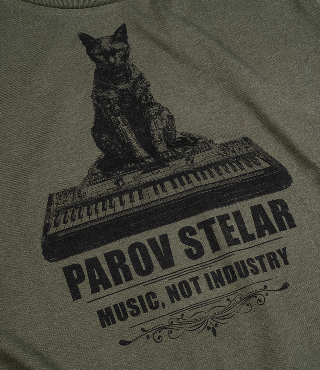 T-Shirt Ladies Parov Cat khaki