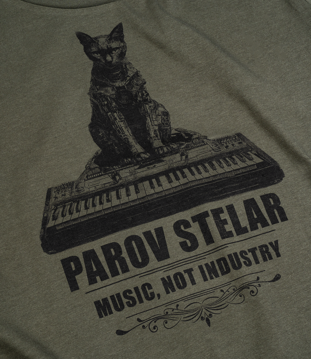 T-Shirt Ladies Parov Cat khaki