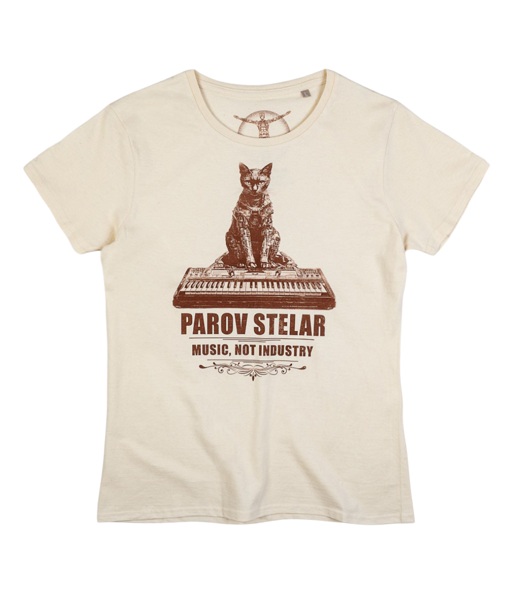 T-Shirt Ladies Parov Cat off white