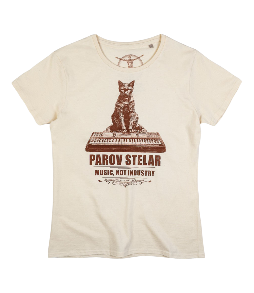 T-Shirt Ladies Parov Cat off white