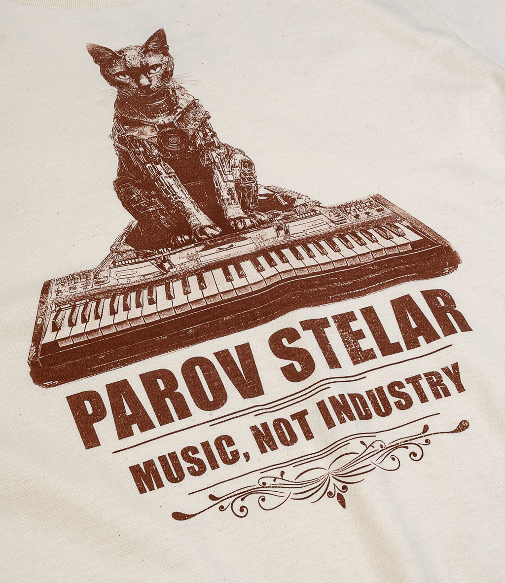 T-Shirt Ladies Parov Cat off white