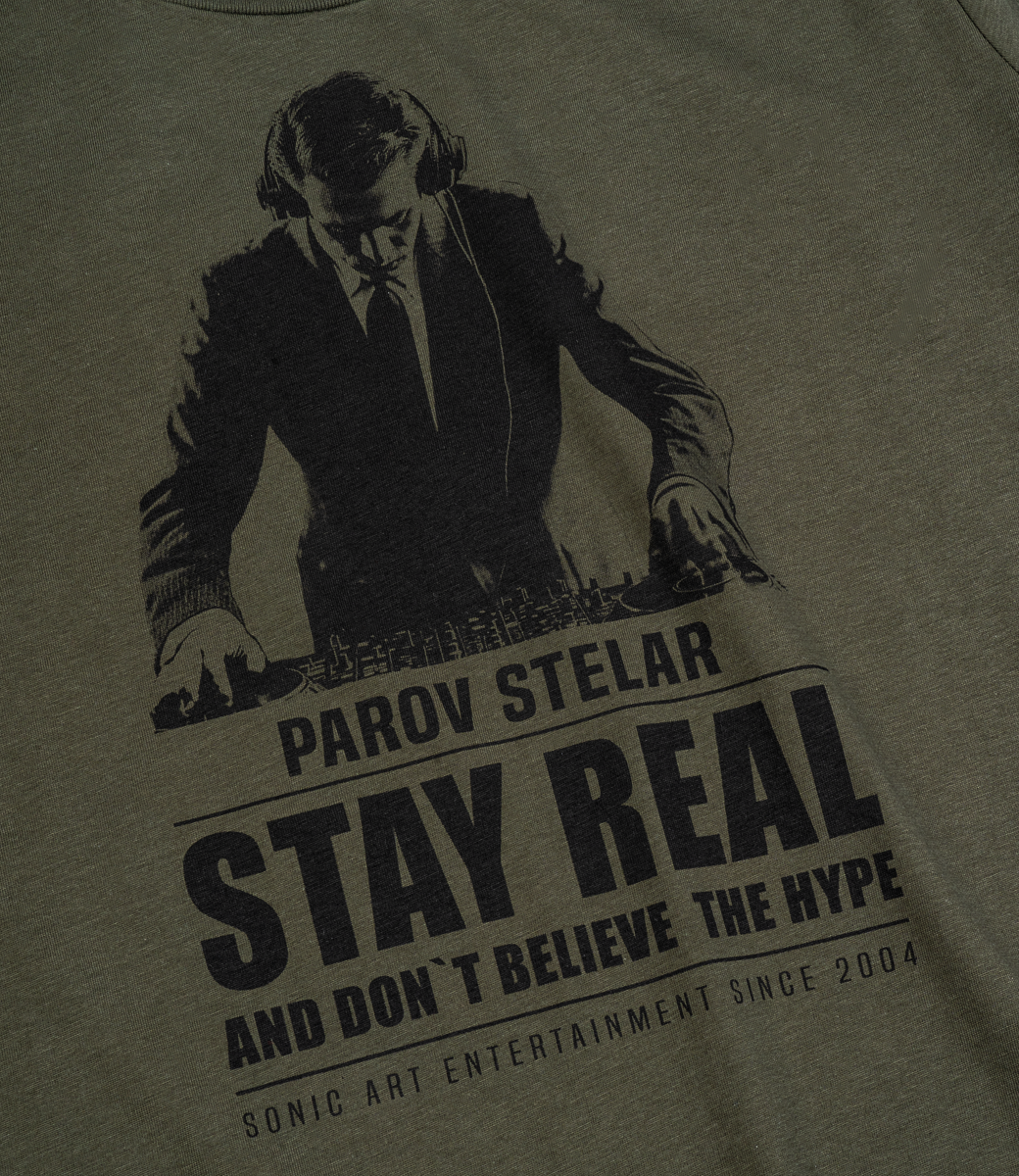 T-Shirt Ladies Parov Stay Real khaki