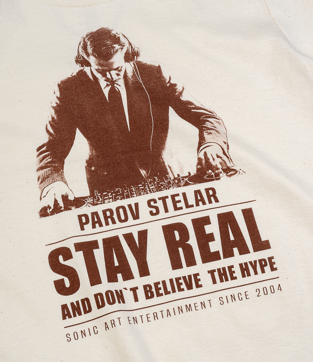 T-Shirt Ladies Parov Stay Real off white