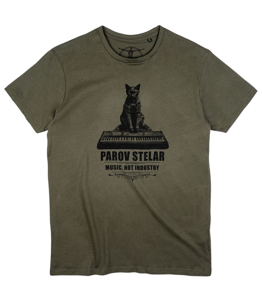 T-Shirt Parov Cat Men khaki