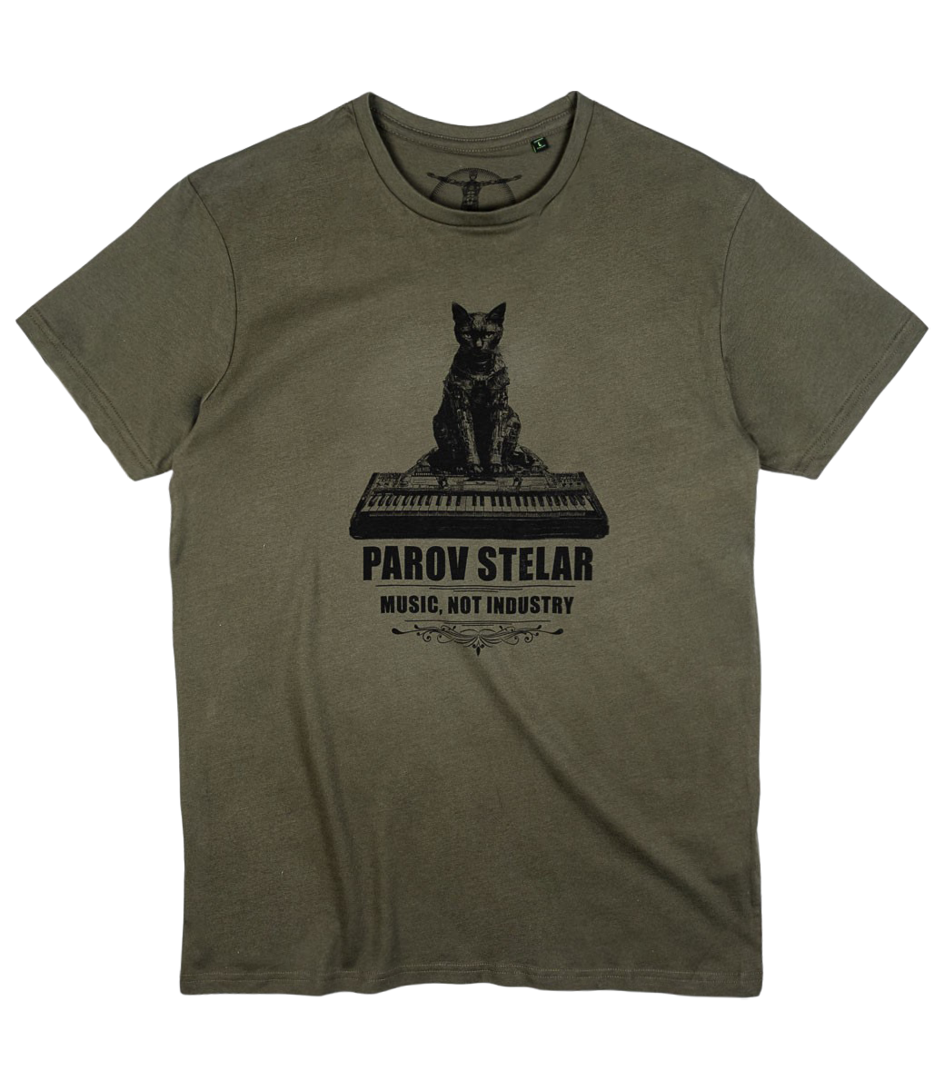 T-Shirt Parov Cat Men khaki